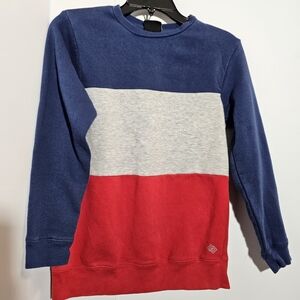 Boys Youth ZELOS Fleece Jacket BLUE/GRAY/RED Size L